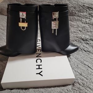 Givenchy Shark Lock Patent Ankle Boot